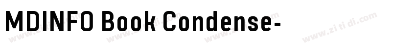 MDINFO Book Condense字体转换